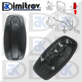 Дръжка предна лява дясна и странична врата Citroen Nemo Fiat Fiorino Qubo Peugeot Bipper